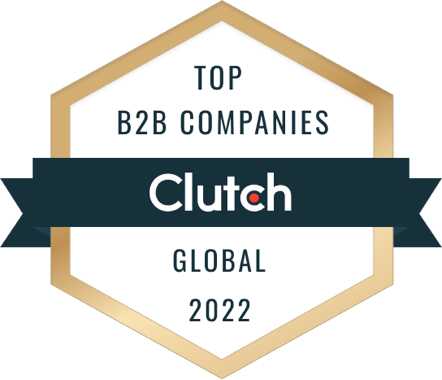 Clutch top B2B company global 2022 award